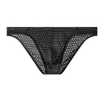 2 Pack Men's Breathable Soft Quick-Dry Mid-Rise Daily Comfort Solid Color Bikini