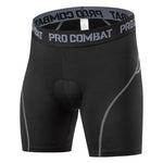 2 Pack Men's Shock-Absorbing Pad High-Stretch Sporty Activewear Tights