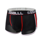 3 Pack Men's Mid-Rise Ice Silk Mesh Trunks