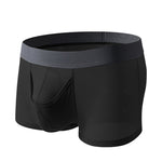 3 Pack Men's Ice Silk Front Split Pouch Breathable Mesh Cooling Comfort Trunks