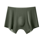 2 Pack Men's Seamless Ice Silk Smooth Touch Antibacterial Boxer Briefs