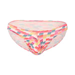 4 Pack Men's Low Rise Print U-Pouch Moisture Wicking Bikinis