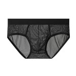 3 Pack Men's High-Stretch & Solid Color Soft Mesh Briefs