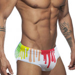 Graffiti Cushioned Men's Swimsuit Briefs