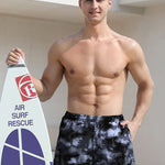 Men's Double-Layered Quick-Dry Fabric Sporty Cut Board Shorts