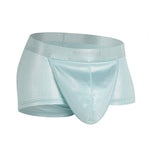 Men's Metallic Glossy Big Pouch Boxer with Fly