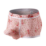 2 Pack Men's Mesh Print Trunks with Prominent Support Pouch
