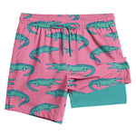 Men's Lightweight & Airy Quarter-Length Swim & Walk Quick-Dry Loose Fit Board Shorts
