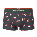 2 Pack Men's Seamless Comfort Playful Style Prints Breathable Trunks