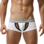 3 Pack Men’s Sexy Cutout Trunks with Lift-up Pouch