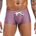Men’s U Convex Pouch Swim Trunks with Drawstring