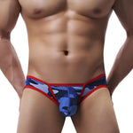 Men’s Sexy Camo Print Mesh Bikini