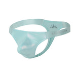 3 Pack Men's Low Waist Transparent Sexy Large Pouch Ice Silk Thong