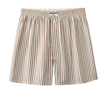 Men's Thin Loungewear Pants Loose Striped Breathable Shorts