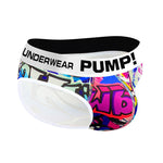 2 Pack Men's Printed Sexy & Trendy Low-Rise Breathable Casual Briefs