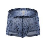 4 Pack Leopard Print See-through Mesh Trunks