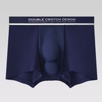 2 Pack Men's Ultra-Soft Modal Double Supportive Pouch Skin-Friendly Soft Trunks