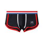 3 Pack Men's Solid Color Mid-Rise Breathable Antibacterial Sporty Cut Trunks