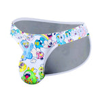 2 Pack Men's Cartoon High-Cut Breathable Bikini