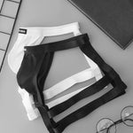 2 Pack Men's Low-Rise Strap Bikini with Support Pouch – Sexy Leg Strap