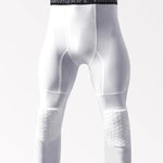 Men's Knee Protection Running & Sports Compression Activewear Tights