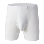 2 Pack Men's Anti-Chafing Mid-Rise Solid Color Boxer Briefs
