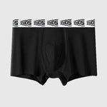 4 Pack Men's 10A Antibacterial Cotton Trunks with Oyster Massage Pouch