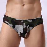 2 Pack Men's Camo Print U-Pouch Briefs