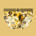 4 Pack Men's Stylish Print Ice Silk Breathable & Antibacterial Briefs