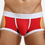 2 Pack Men's Soft Cotton Three-Hole Trunks