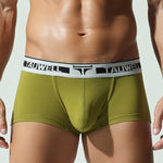 2 Pack Men's Ultra-Soft Breathable Cotton Supportive Fit Sporty Cut Comfy Trunks