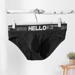 Men's Cotton Ribbed Breathable Briefs with 3D Pouch