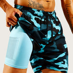 Men's Movement-Friendly Double-Layer Casual Board Shorts