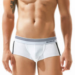 Men's Slim-Fit Cotton Trunks - Low Rise & Lifting Support
