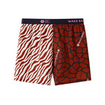 3 Pack Men's Leopard Print Ice Silk Loose-Fit Breathable Boxer Shorts
