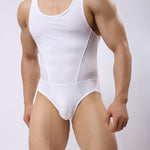Men's Breathable Mesh Wrestling Bodysuit