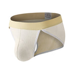 3 Pack Men's Soft Cotton High-Cut Stretch Fit Briefs