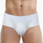 2 Pack Men's Breathable Mesh Ice Silk Low-Rise Cooling Briefs
