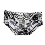 3 Pack Men's Ice-Silk Leopard Mesh Support Pouch Briefs