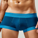 2 Pack Men's Spliced Color Trunks with Functional Fly