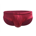 Men's Solid Color Sponge Pad Swim Briefs