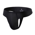 3 Pack Men's Sexy Low-Rise Seamless with Support Pouch Thongs