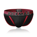 Men's Color Fabric Elastic Waistband Bikini