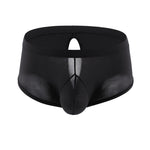 3 Pack Men's High Stretch Sexy Quick-Dry Stay-Put Fit Sporty Cut Solid Color Trunks