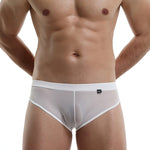 3 Pack Men's Nylon Sexy Low-Rise High-Elastic Briefs