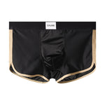 4 Pack Men's Ice Silk Mesh Trunks with Antibacterial Pouch and Cooling Comfort