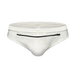 Men's Zippered Pocket Swim Brief And Trunk