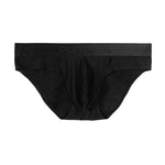3 Pack Men's Ultra-Thin Ice Silk Briefs with Separation Pouch and Breathable Cooling Comfort