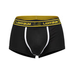 3 Pack Men's Solid Color Odor-Resistant Soft Supportive Pouch Trunks