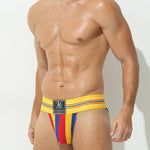 2 Pack Men's Sexy Sporty Breathable Bikini with Support Pouch